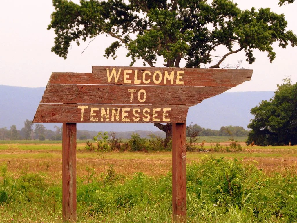 Znak "Witamy w Tennessee"
