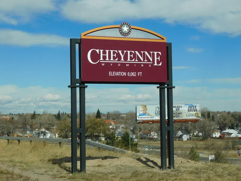 Znak informacyjny Cheyenne