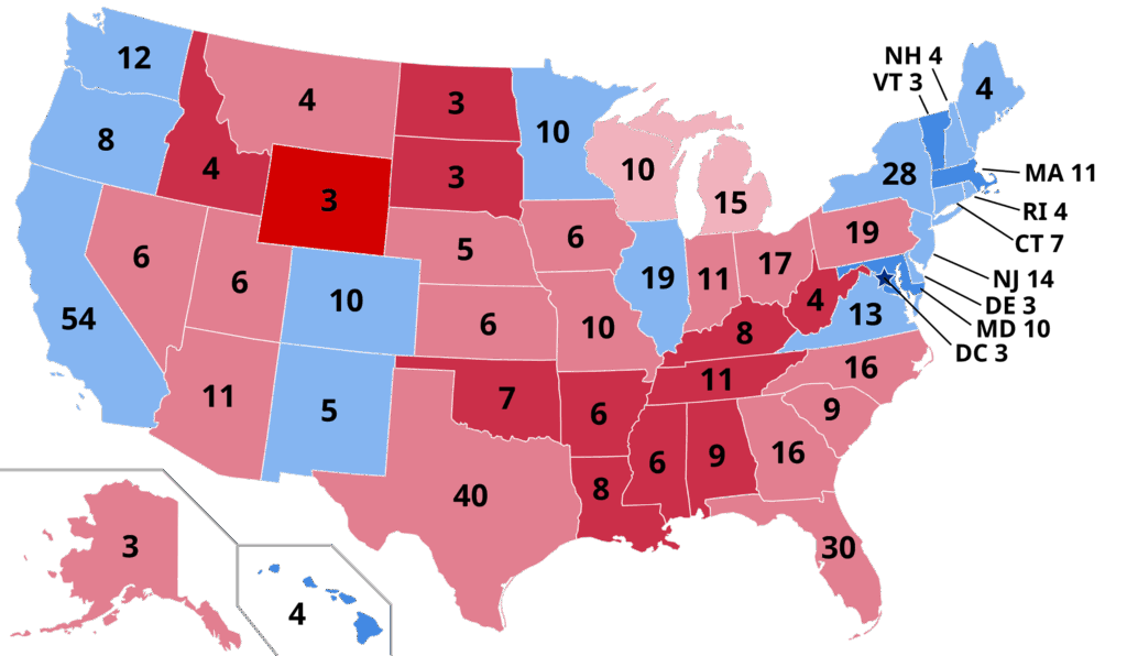Głosy elektorskie w wyborach w 2024 roku