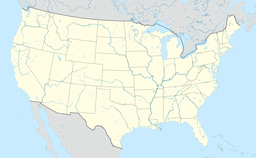 Kontury USA (kontynentalne)