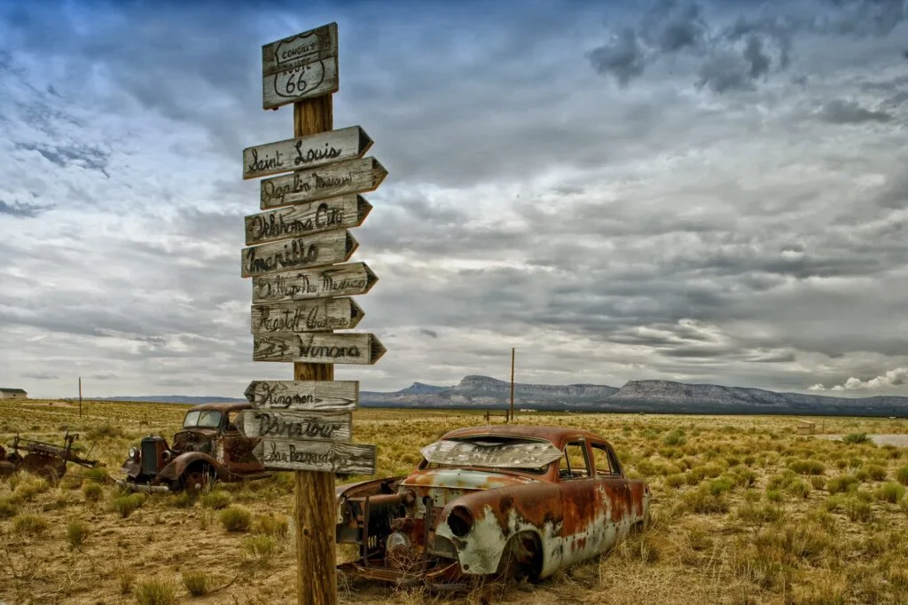 Znaki na Route 66