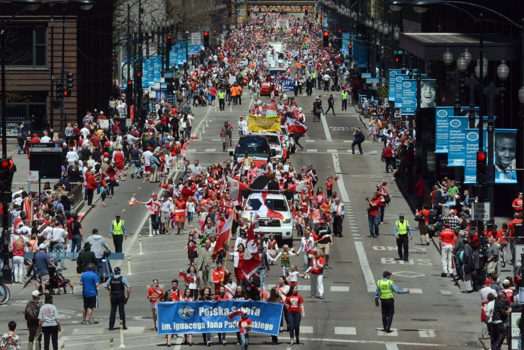 Parada 3 maja w Chicago