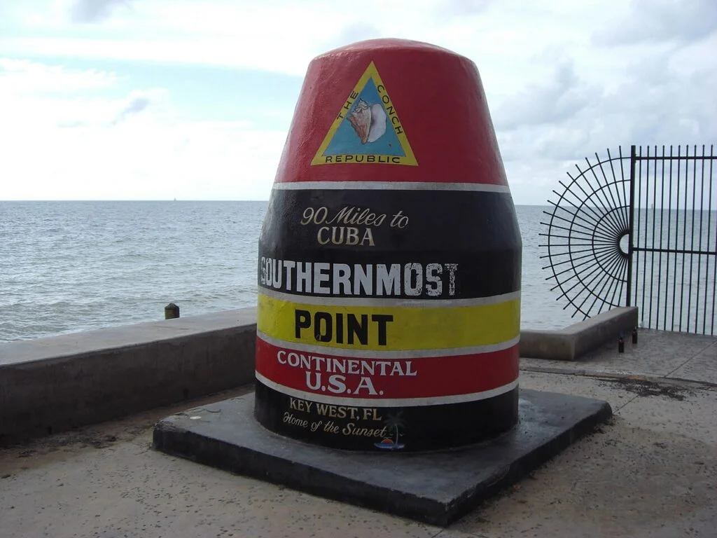 Najbardziej wysunięty na południe punkt kontynentalnych Stanów Zjednoczonych, Key West, Floryda, USA