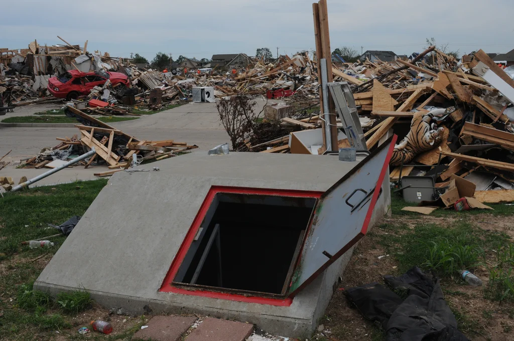 Schron przeciwburzowy, Moore, Oklahoma, 2013 r.