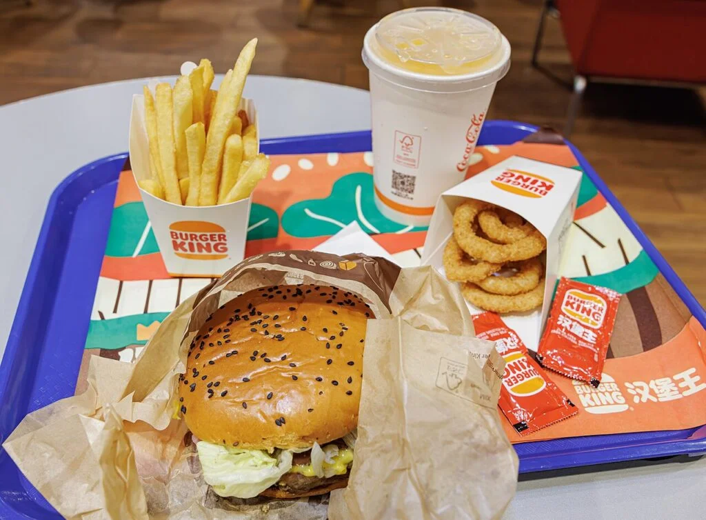 Jedzenie z restauracji Burger King