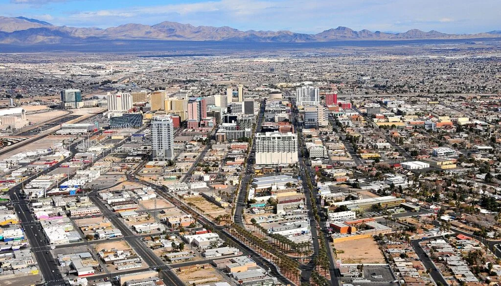 Las Vegas z lotu ptaka